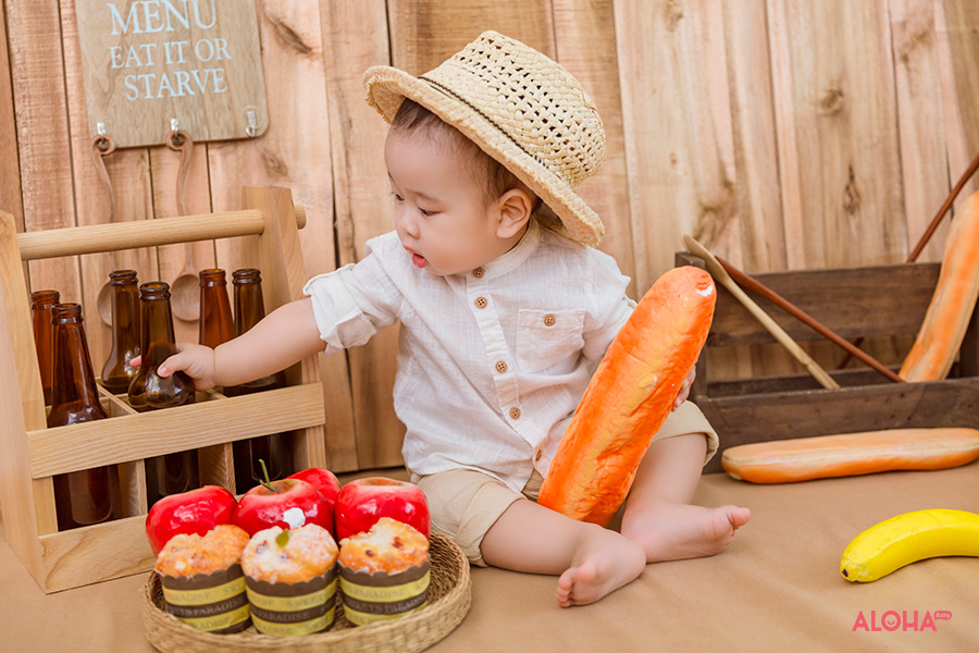 album ảnh gia đình bé nhật minh